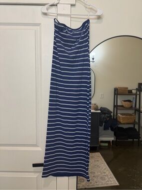 see you monday strapless midi dress